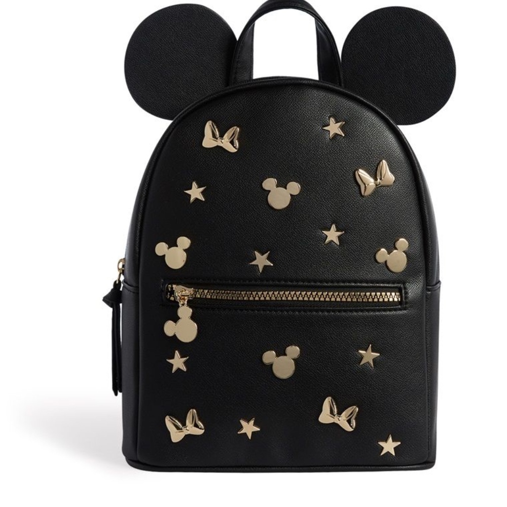 Disney Mickey Mouse Gold Embellished Mini Book Bag - Picture 3 of 6